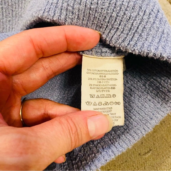 Free People Ottoman Slouchy Tunic Sweater Blue - Picture 13 of 13